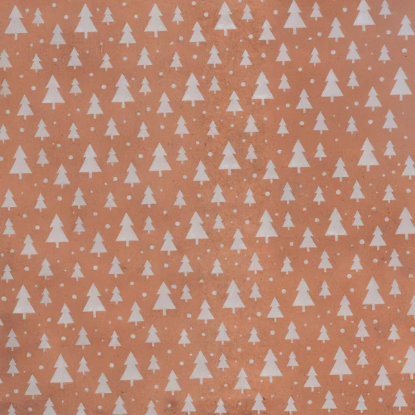 Bobina de papel de regalo abetos blanco colores - imagen 2